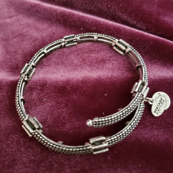 Alex and Ani Jewelry - Alex and Ani Silver Snake Beaded Charm Bracelet  Bangle Vintage Sixty Six  A-255
